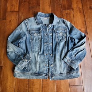Chico's Classic Denim Jacket Size 3
